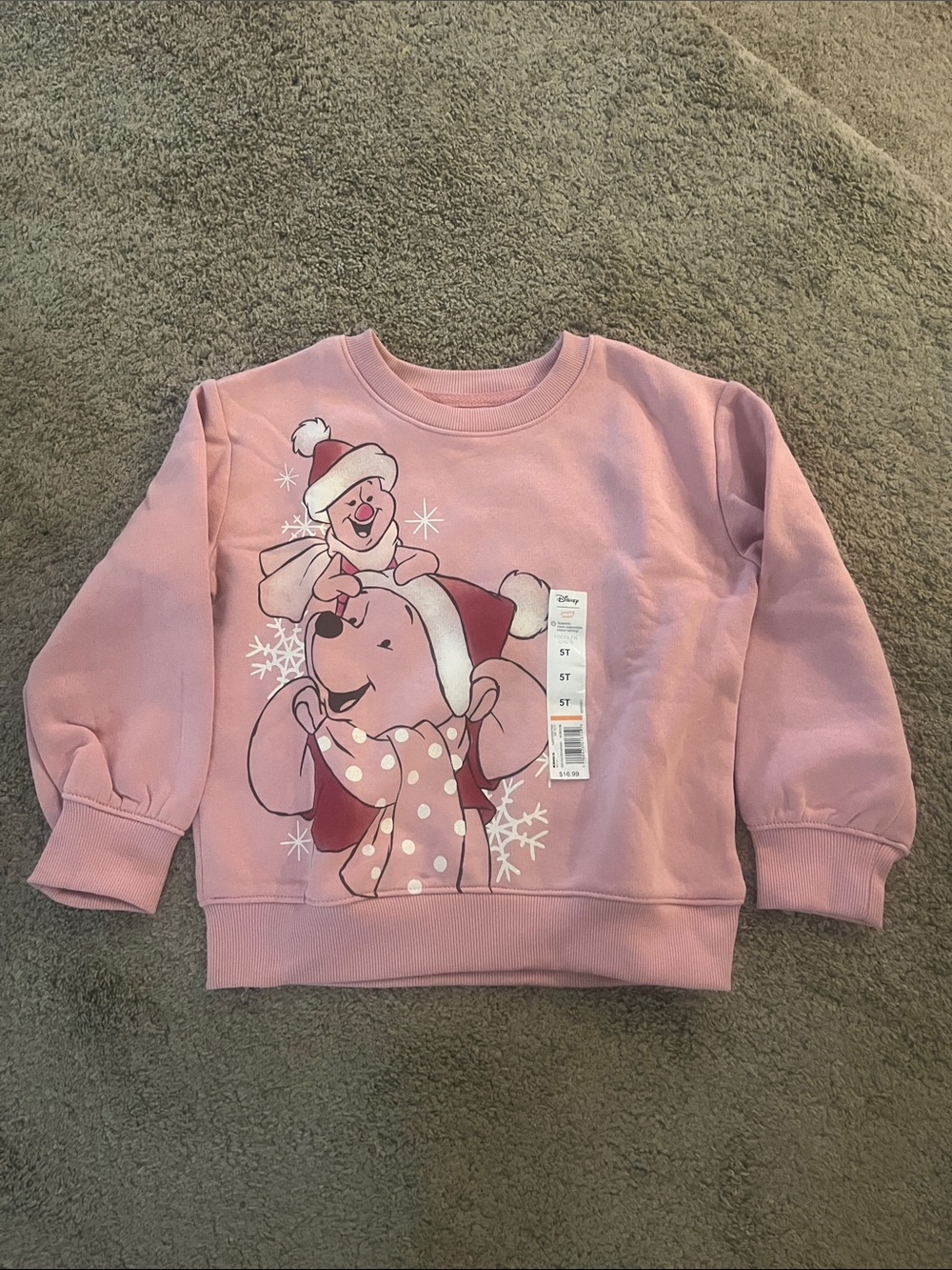 Jumping Beans Disney Christmas Sweatshirt-Size 5T